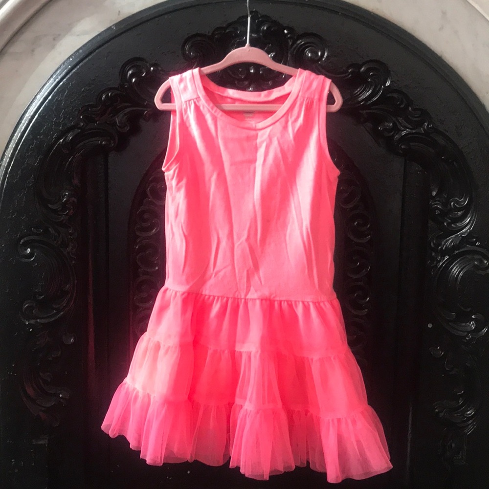 Old Navy size 4 hot pink dress with tulle